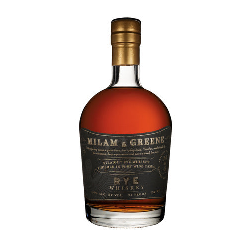 MILAM & GREENE STRAIGHT RYE WHISKEY 750ML - PEECEE Liquor