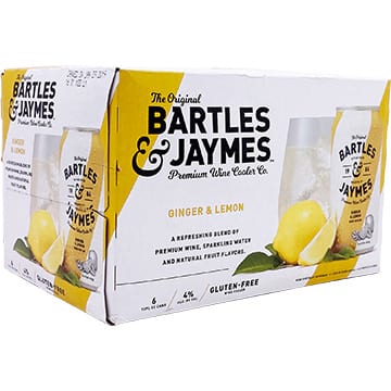 Bartles Jaymes Ginger Lemon 6 Pack 355ML CAN - PEECEE Liquor