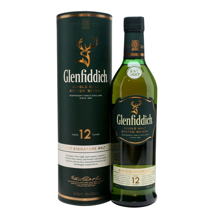 GLENFIDDICH 12 YEARS OLD SINGLE MALT SCOTCH WHISKEY 750ML - PEECEE Liquor