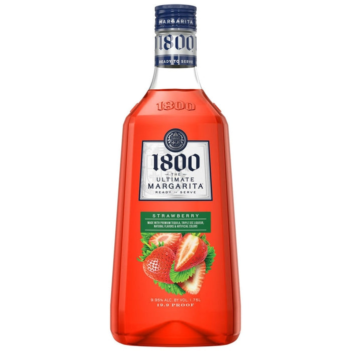 1800 ULTIMATE STRAWBERRY MARGARITA 1.75L - PEECEE Liquor