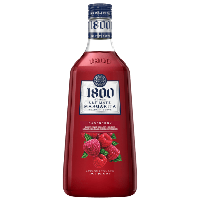 1800 ULTIMATE RASPBERRY MARGARITA 1.75L - PEECEE Liquor