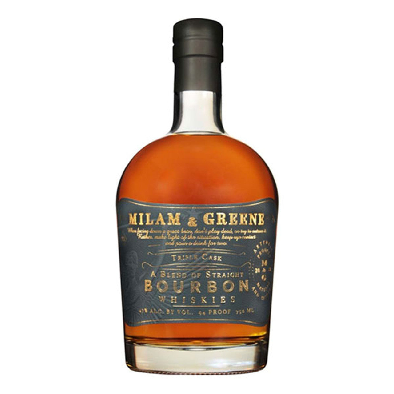 MILAM & GREENE TRIPLE CASK BOURBON WHISKEY 750ML - PEECEE Liquor