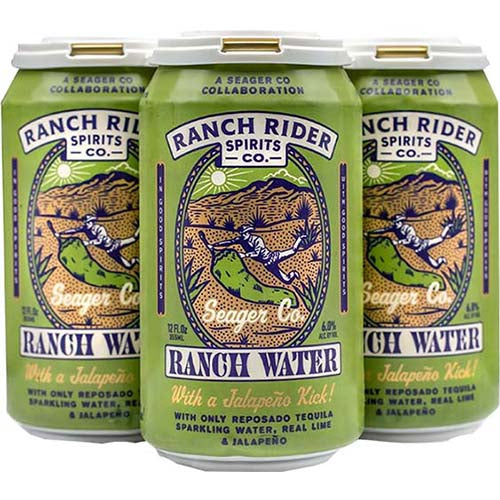 RANCH RIDER TEQUILA JALAPENO 4 PACK - PEECEE Liquor