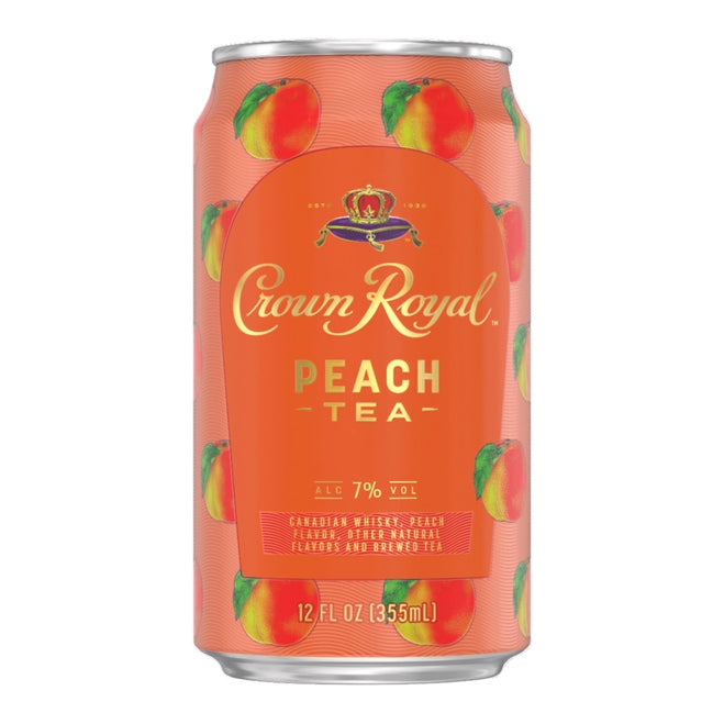 Crown Royal Cocktail Peach Tea 12oz Can - PEECEE Liquor