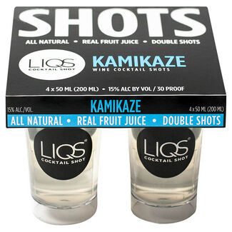 KAMIKAZE WINE COCKTAIL SHOTS 4 PACK - PEECEE Liquor