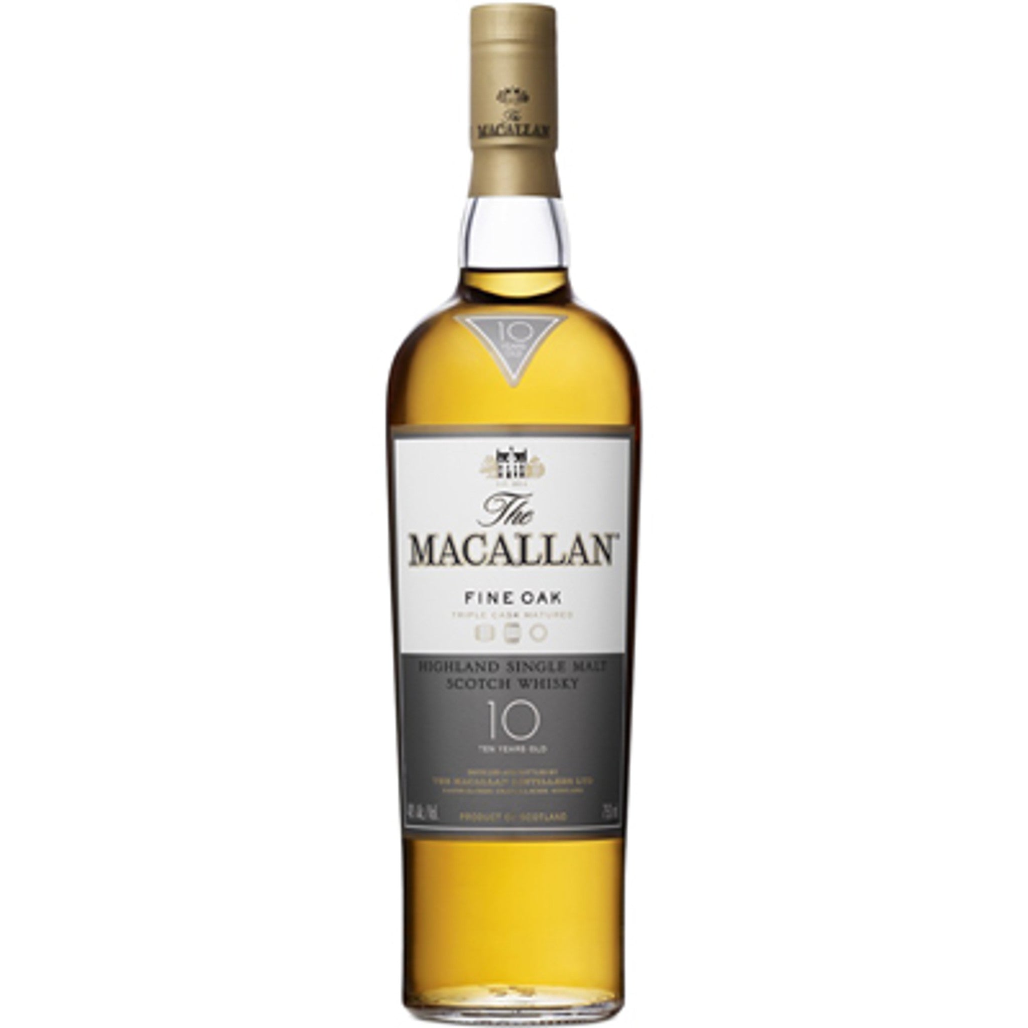 MACALLAN FINE OAK 10 YEARS OLD SINGLE MALT SCOTCH WHISKEY 750ML - PEECEE Liquor