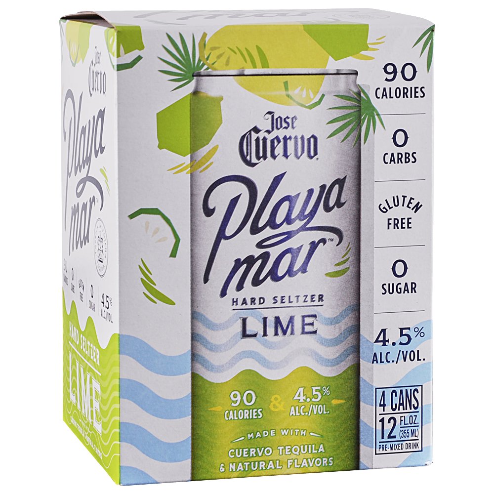 JOSR CUERVO PLAYA MAR LIME SELTZER 4 PACK CAN - PEECEE Liquor