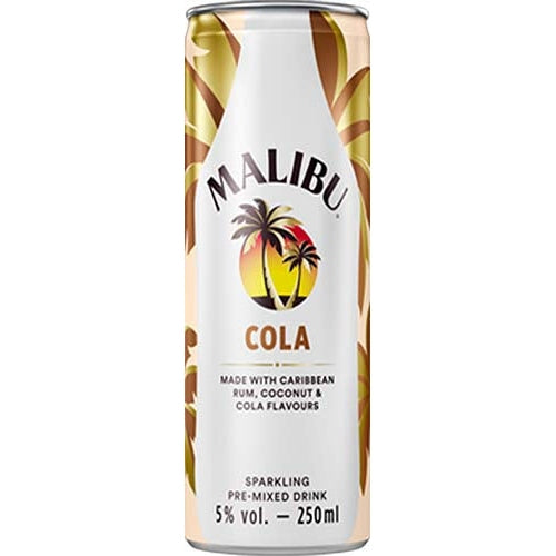 MALIBU COLA 4 PACK CAN - PEECEE Liquor