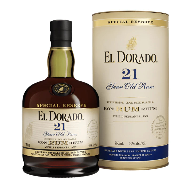 EL DORADO SPECIAL RESERVE 21 YEARS DEMERARA RUM 750ML - PEECEE Liquor