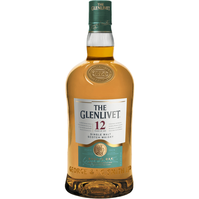 GLENLIVET 12 YEARS OLD SINGLE MALT SCOTCH WHISKEY 1.75L - PEECEE Liquor