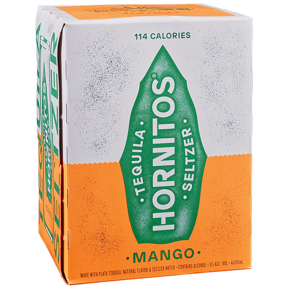 HORNITOS SELTZER MANGO 4 PACK - PEECEE Liquor