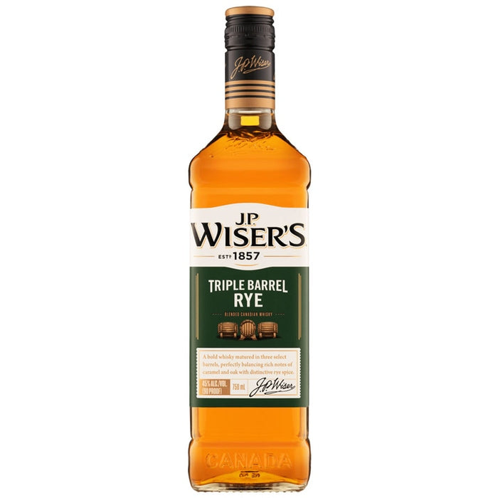 JP WISER'S TRIPLE BARREL RYE WHISKEY 750ML - PEECEE Liquor