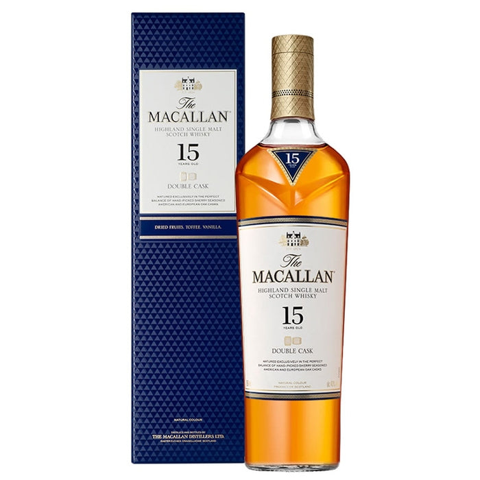 MACALLAN 15 YEARS OLD DOUBLE CASK MATURED 750ML - PEECEE Liquor