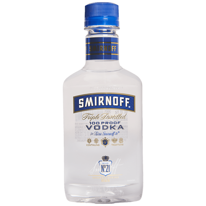 SMIRNOFF 100 Vodka 200ML - PEECEE Liquor