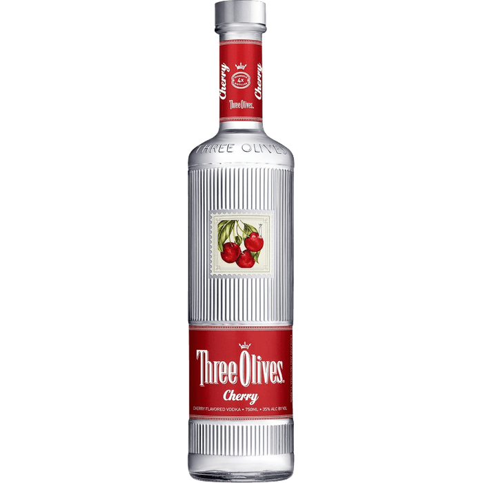 THREE OLIVES CHERRY 750ML - PEECEE Liquor