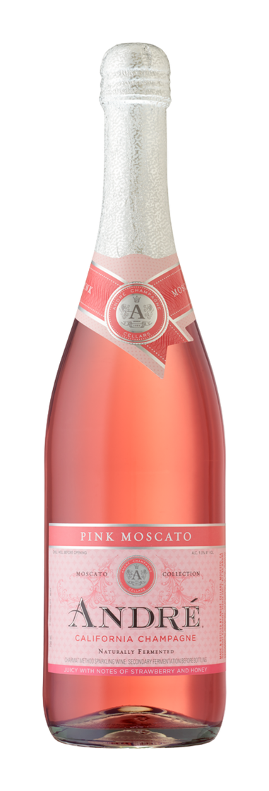 Andre Champagne Sparkling Wine Pink Moscato 750ML