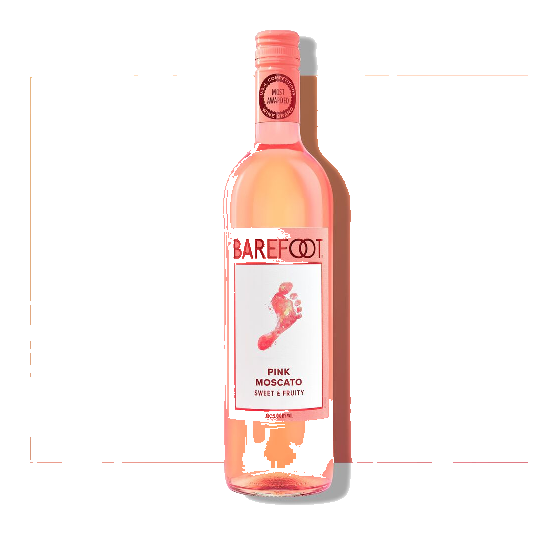 BAREFOOT PINK MOSCATO 750ML