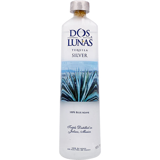 DOS LUNAS SILVER TEQUILA 750ML - PEECEE Liquor