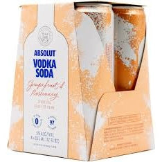 Absolut Vodka Soda Grapefruit & Rosemary 4 PACK - PEECEE Liquor