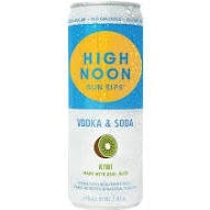 High Noon Sun Sips Vodka & Soda Kiwi 355ml - PEECEE Liquor