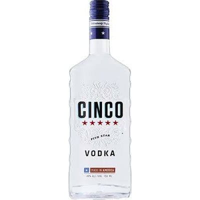 CINCO VODKA FIVE STAR 750ML - PEECEE Liquor