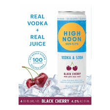 High Noon Vodka & Soda Black Cherry 4 PACK - PEECEE Liquor