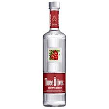 THREE OLIVES STRAWBERRY 750ML - PEECEE Liquor