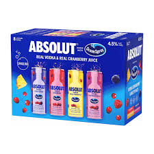 ABSOLUTE VODKA SODA 8 PACK - PEECEE Liquor