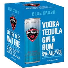 Monaco Blue Crush Cocktail 4 Pack 12oz Can - PEECEE Liquor