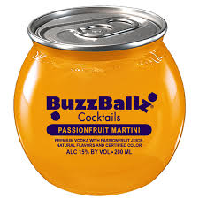 BUZZBALLZ PASSION FRUIT MARTINI 185ML - PEECEE Liquor