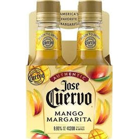 JOSE CUERVO AUTHENTIC MANGO MARGARITA 4 PACK - PEECEE Liquor