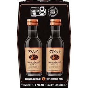 TITO'S VODKA 4 PACK 50ML - PEECEE Liquor