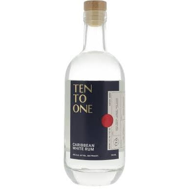 TEN TO ONE WHITE RUM 750ML - PEECEE Liquor