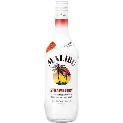 Malibu Strawberry Rum 750ML - PEECEE Liquor