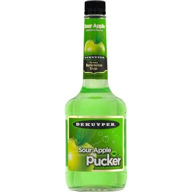 DEKUYPER SOUR APPLE PUCKER 750ML - PEECEE Liquor