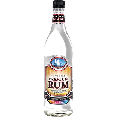 POTTERS PREMIUM SILVER RUM 750ML - PEECEE Liquor