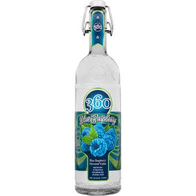 360 BLUE RASPBERRY 750ML - PEECEE Liquor