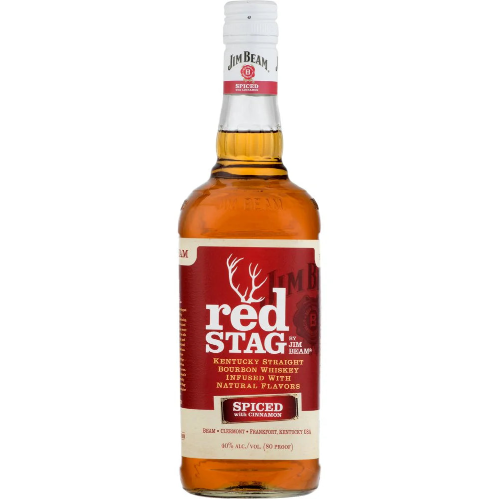 JIM BEAM RED STAG SPICED CINNAMON WHISKEY 750ML - PEECEE Liquor