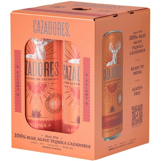 CAZADORES COCKTAILS PALOMA 4 PACK - PEECEE Liquor