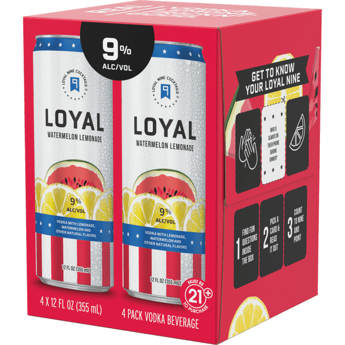 LOYAL WATERMELON LEMONADE 4 PACK - PEECEE Liquor