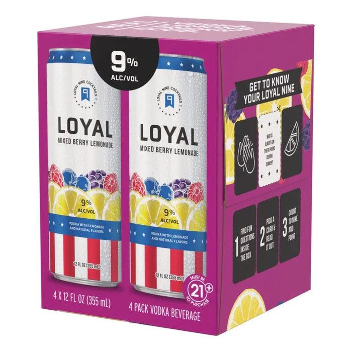 LOYAL MIXED BERRY LEMONADE 4 PACK - PEECEE Liquor