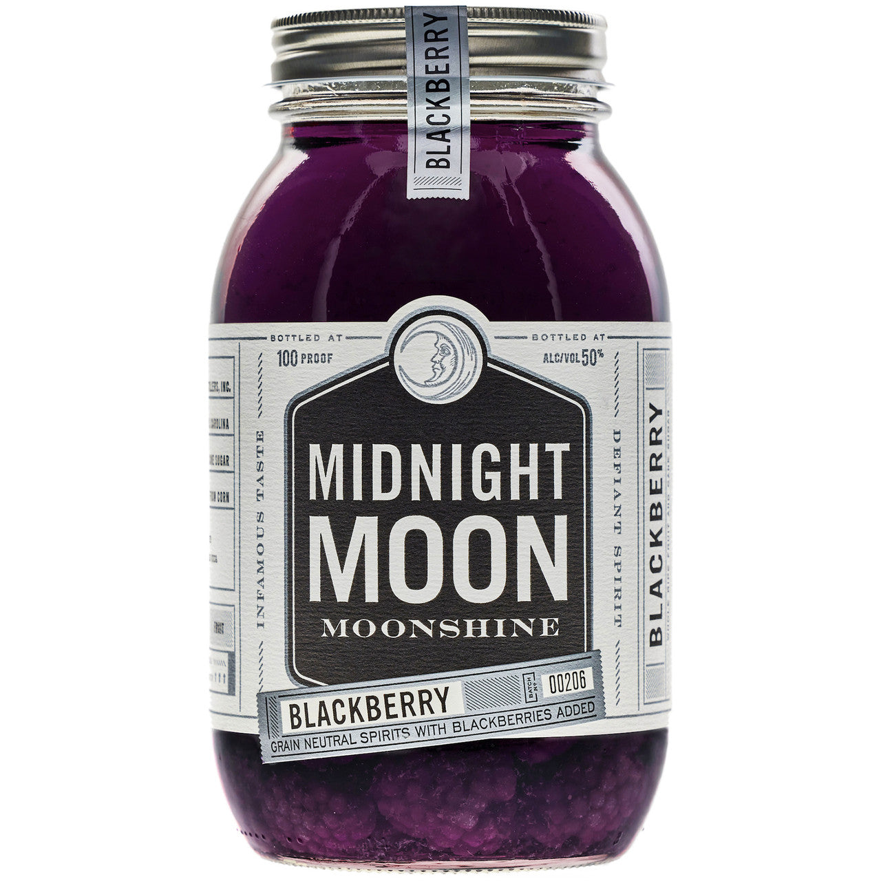 MIDNIGHT MOON BLACKBERRY MOONSHINE 750ML - PEECEE Liquor