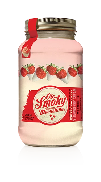 Ole Smoky White Chocolate Strawberry Cream Moonshine 750ml