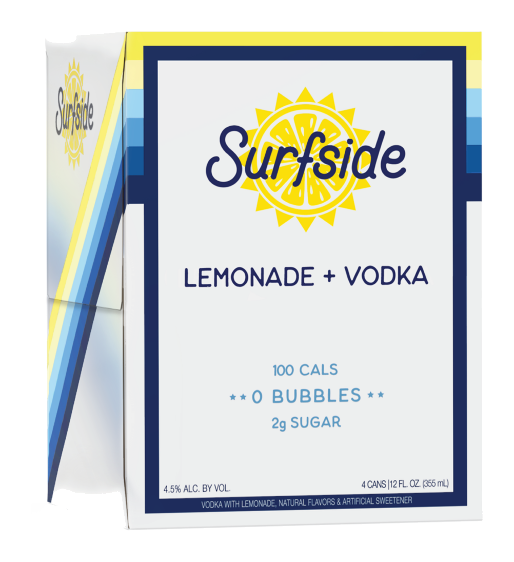 Surfside Lemonade Vodka 12oz 4 Pack