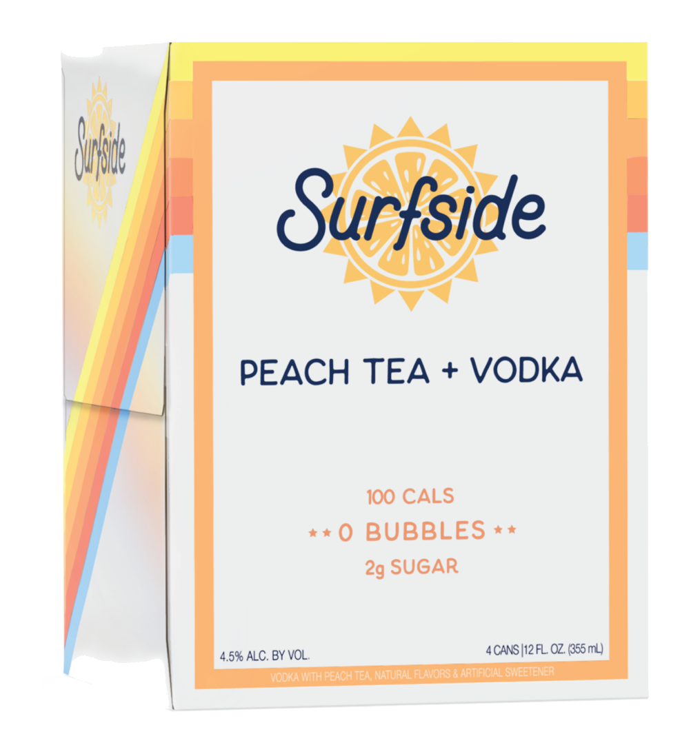 Surfside Peach Tea Vodka 12oz 4 Pack