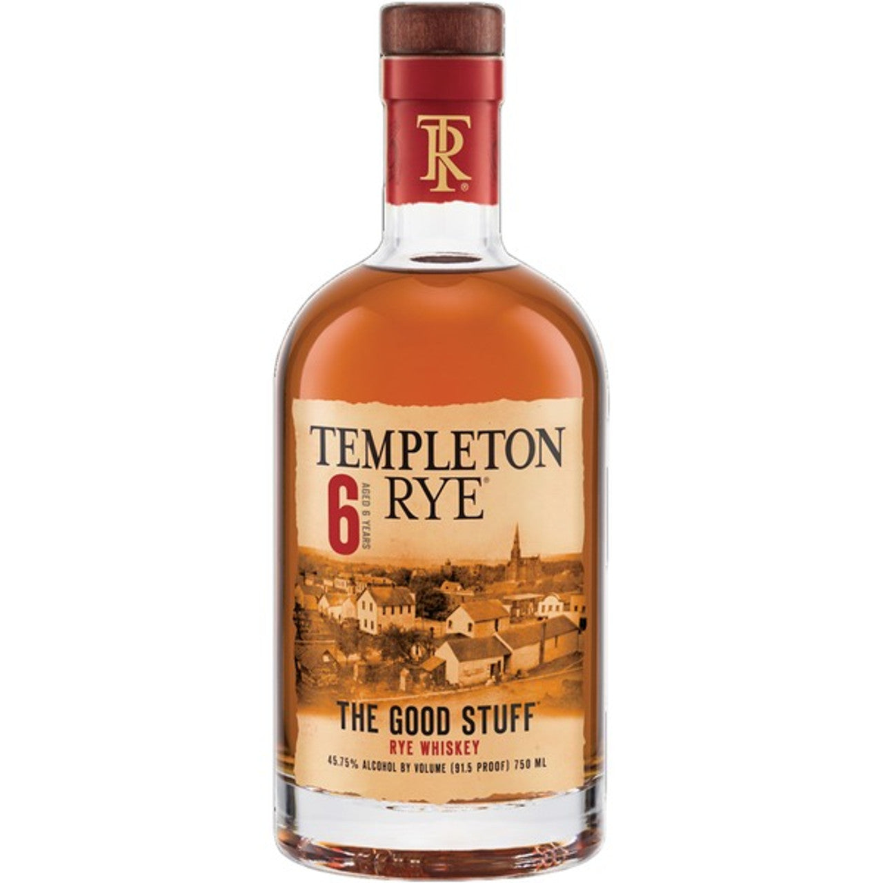 TEMPLETON 6 YEARS OLD RYE WHISKEY 750ML - PEECEE Liquor