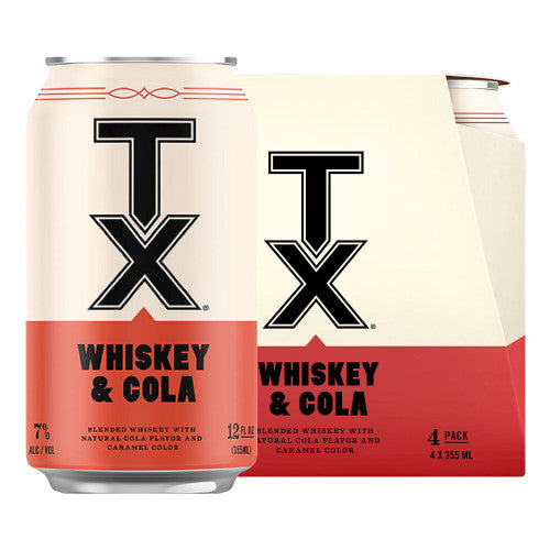 TX WHISKEY COLA 4 PACK - PEECEE Liquor