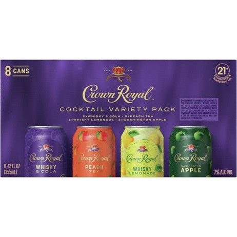 CROWN ROYAL 8 PACK CAN - PEECEE Liquor